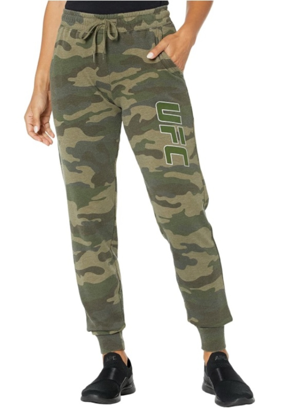 UFC Camo Jogger Sweatpants in Olive Green - cotton blend